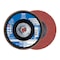 Pferd 5" x 5/8-11 Thd. POLIFAN Flap Disc - A-COOL SG INOX+ALU, Aluminum oxide, 80 Grit, Flat 62379 - alternate 1